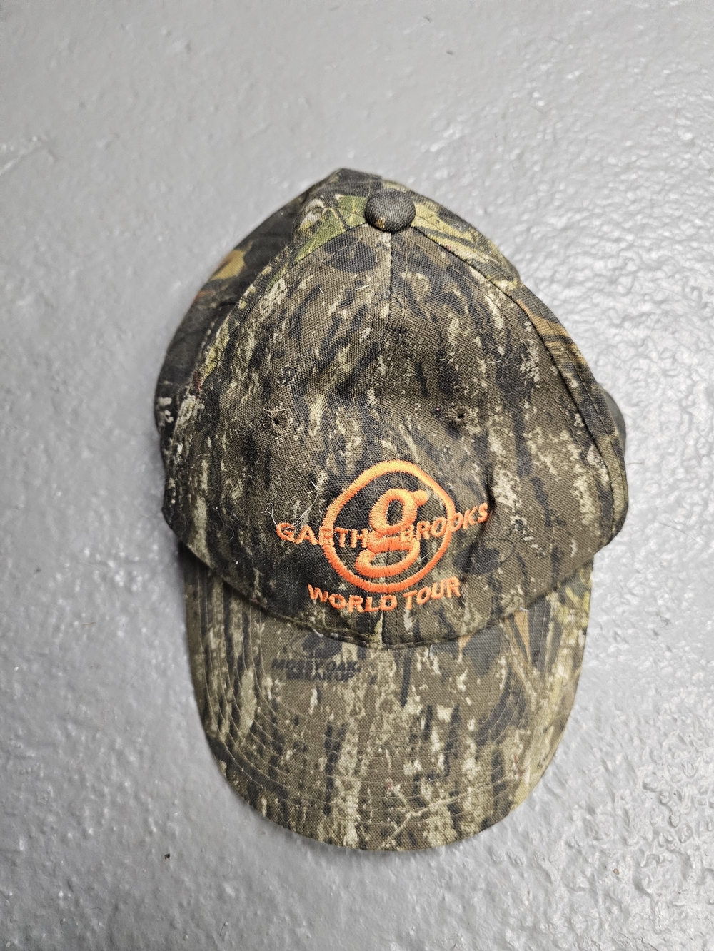 Garth Brooks World Tour Camouflage Baseball Cap - Orange Logo